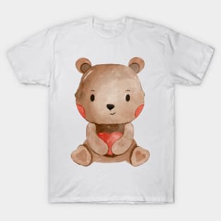 Cute Valentines Day Teddy Bear T-Shirt